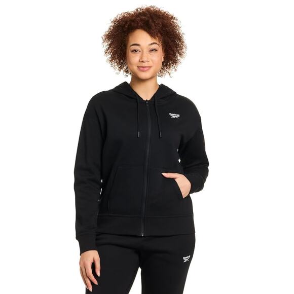 NEW REEBOK Women's Cozy French Terry Full Zip 1X - Picture 1 of 5